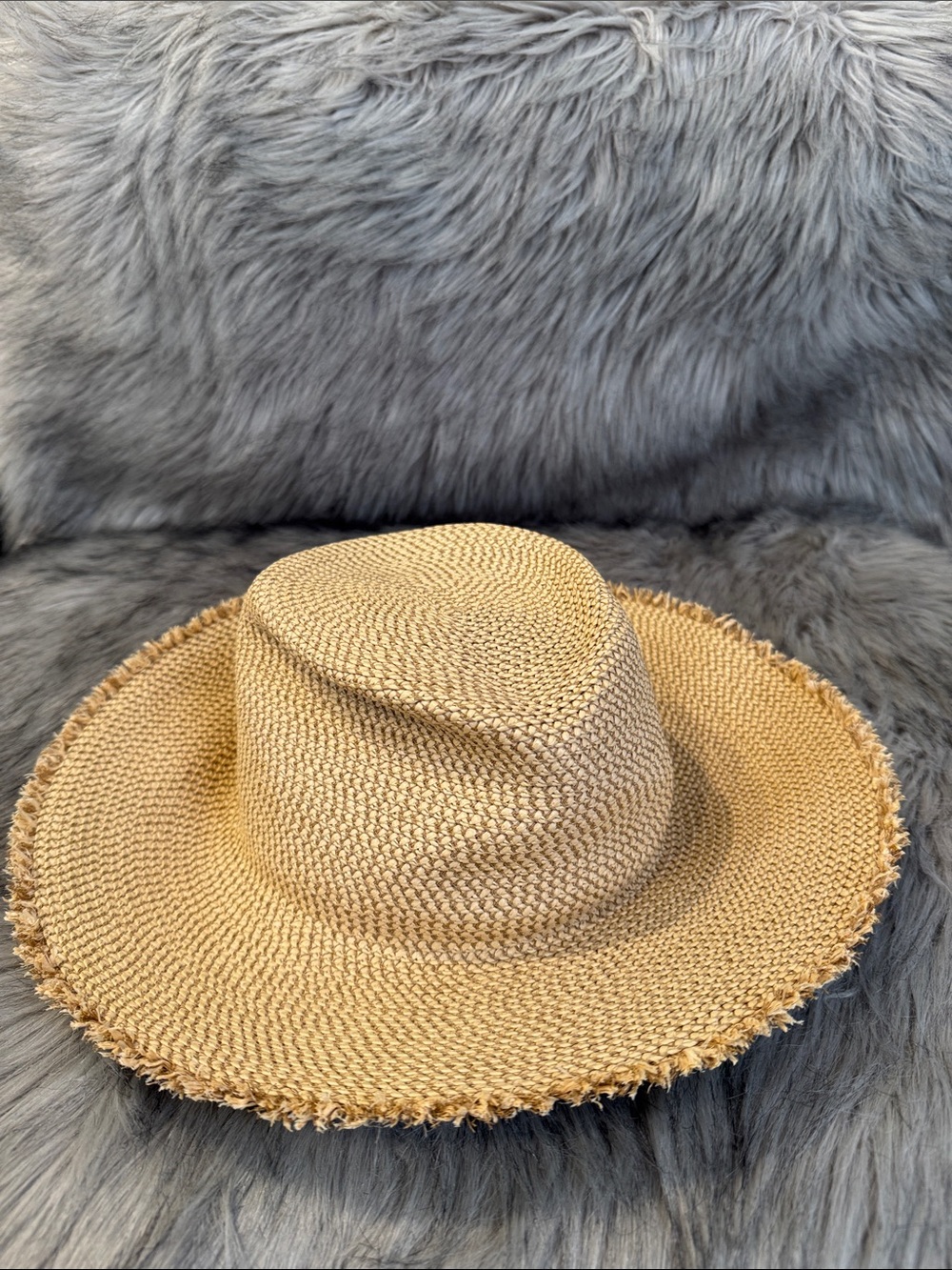 Eric Javits Wide Brim Straw Sun Hat - Natural